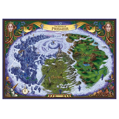 The Domain of Prismeer and The Witchlight Carnival Wall Map 