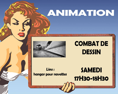 animation battle de dessin aux Auxerre Galactic Days