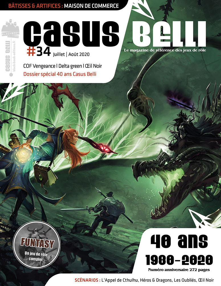 CASUS BELLI] Sortie de Casus #34 - spécial 40 ans ! • Black Book Editions